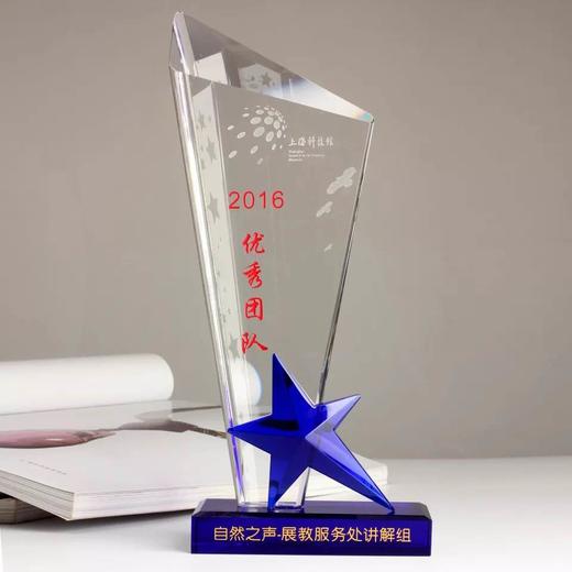 水晶奖杯定制定做创意五角星开拓之星运动会比赛毕业纪念品奖牌 商品图3