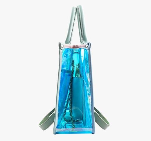 【服饰鞋包】新款时尚透明包镭射单肩斜挎包果冻包女 商品图4