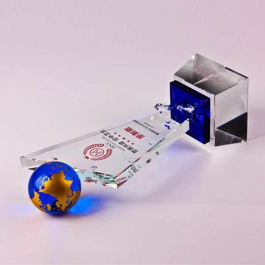 高档水晶奖杯奖牌定制创意荣誉冠军奖杯定做公司颁奖奖品制作刻字 商品图3