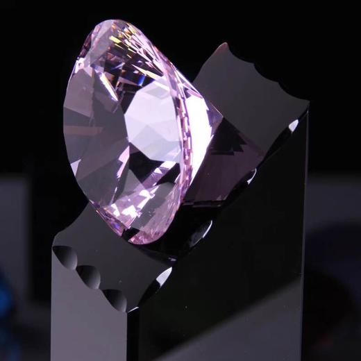 水晶奖杯奖牌钻石奖杯水晶定制创意荣誉奖座琉璃奖杯授权牌 商品图2