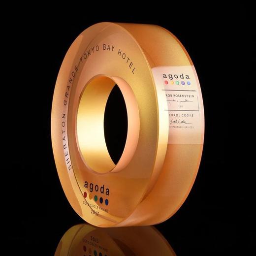 黄金圈纪念品奖杯定制新款创意奖杯水晶定做纪念品歌个性奖牌刻字 商品图1