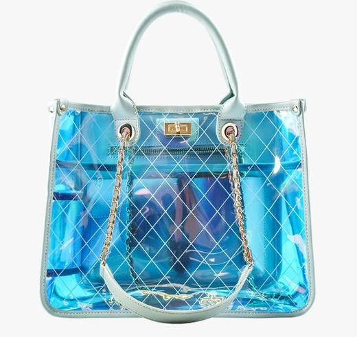 【服饰鞋包】新款时尚透明包镭射单肩斜挎包果冻包女 商品图5