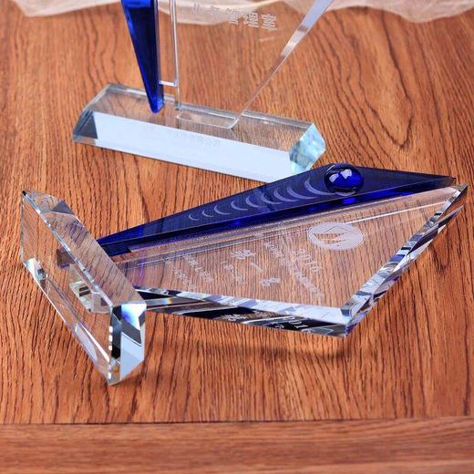 水晶奖杯定制定做创意杨帆起航大学毕业士兵退伍纪念品奖牌 商品图4