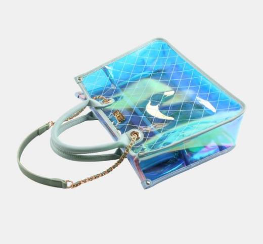 【服饰鞋包】新款时尚透明包镭射单肩斜挎包果冻包女 商品图3