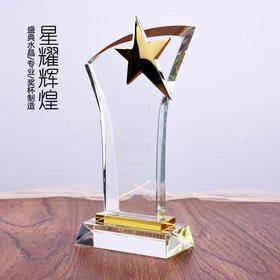 水晶琉璃奖杯定制  定做 奖杯 奖牌 刻字 个性制作