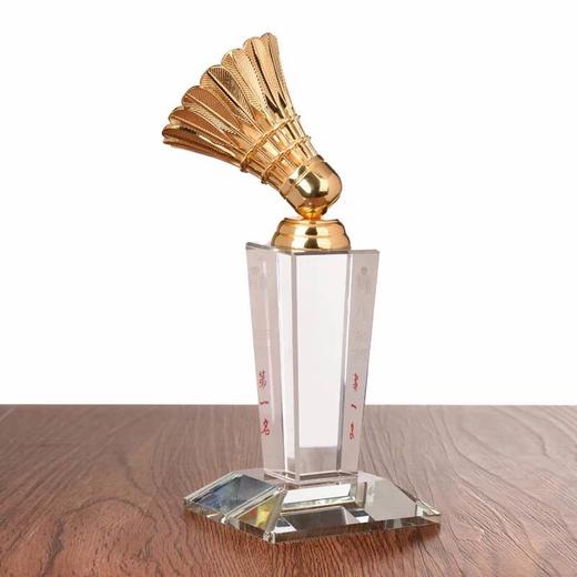羽毛球比赛奖杯金属奖杯定制创意金属刻字制作体育比赛颁奖礼品 商品图1