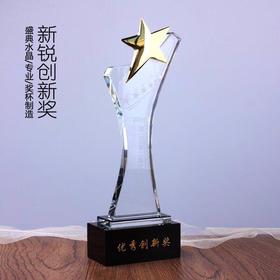 奖杯奖牌 定做水晶奖牌制作奖杯 定制水晶奖杯定做创意奖杯刻字