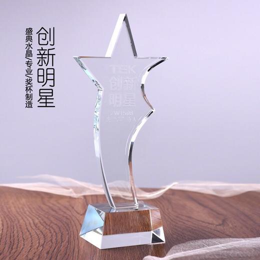水晶奖杯定制 定做加盟牌奖牌 纪念品 刻字 厂家现货奖杯 商品图0