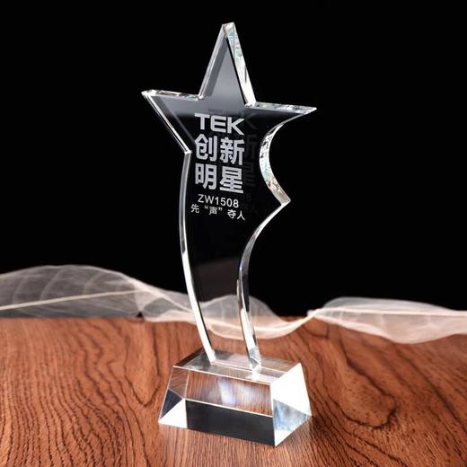 水晶奖杯定制 定做加盟牌奖牌 纪念品 刻字 厂家现货奖杯 商品图1
