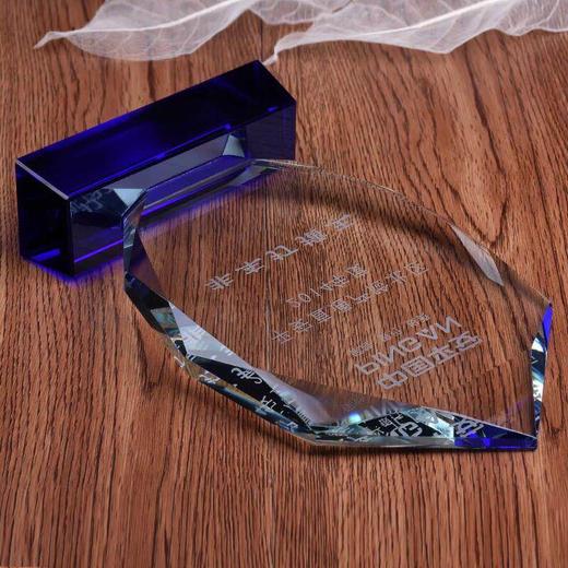 奖杯制作水晶奖杯制作水晶奖牌纪念牌聘书加盟牌代理牌刻字 商品图4