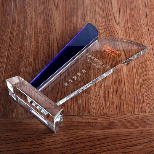 水晶奖牌水晶奖杯定制定做敬业奉献创意奖杯年会大学毕业纪念品 商品图4