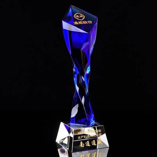高档水晶奖杯定制创意奖杯定做优秀员工比赛荣誉冠军颁奖奖杯订做 商品图3