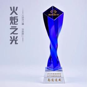 高档水晶奖杯定制创意奖杯定做优秀员工比赛荣誉冠军颁奖奖杯订做
