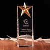 高档五角星水晶奖杯定制定做创意优秀员工颁奖奖杯奖品制作刻字 商品缩略图2