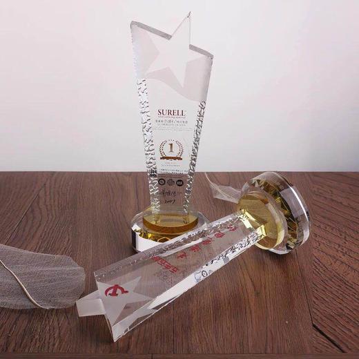 水晶奖杯奖牌定制纪念礼品创意五角星奖杯定做比赛企业年会颁奖 商品图4