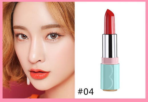 【口红】QIC网红糖果口红 滋润显色不沾杯唇彩化妆品 商品图6