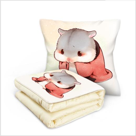 【床上用品】简约多功能抱枕被子办公室两用午休靠垫被汽车空调被 商品图5