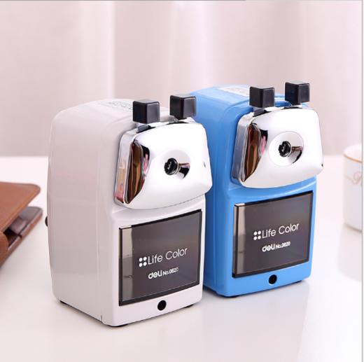 削笔机得力0620金属外壳学生手摇铅笔卷笔刀