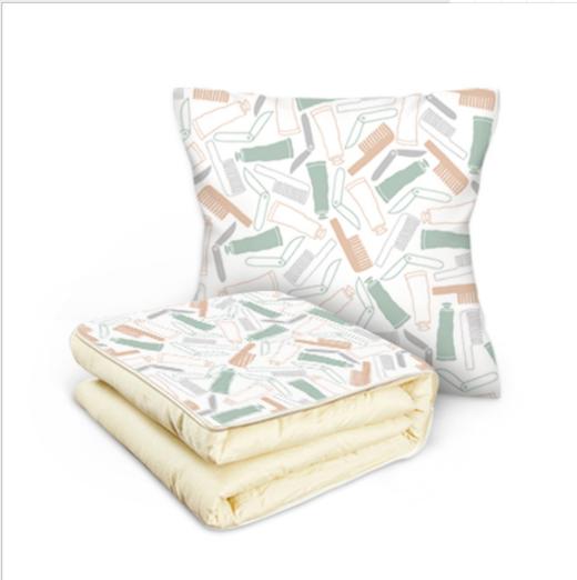 【床上用品】简约多功能抱枕被子办公室两用午休靠垫被汽车空调被 商品图3