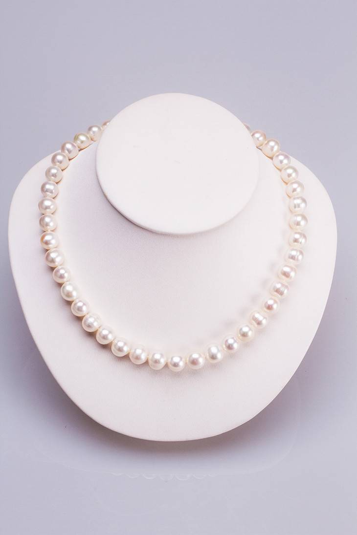 太湖珍珠近圆淡水珍珠项链