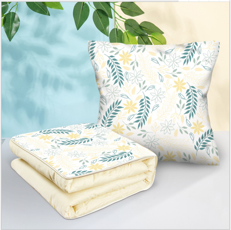 【床上用品】简约多功能抱枕被子办公室两用午休靠垫被汽车空调被
