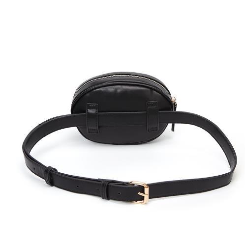 【服饰鞋包】韩版休闲马赛克彩色七彩格子撞色女士时尚pu腰包 商品图4