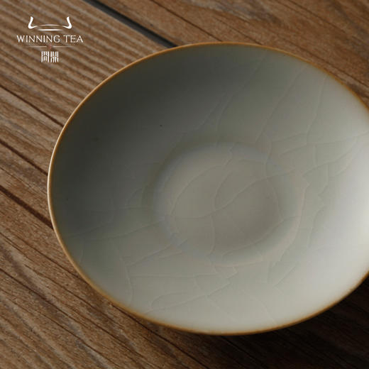 问鼎汝瓷收藏款月白金钟盖杯（缺货） 商品图2