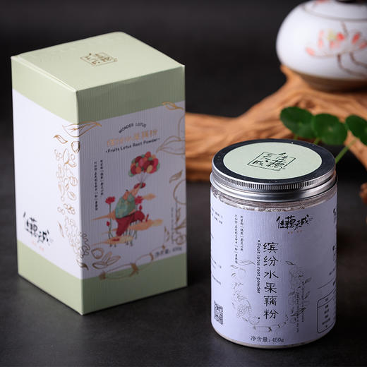 佳藕天成 缤纷水果藕粉 450g 9种营养一口搞定 商品图4