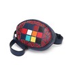 【服饰鞋包】韩版休闲马赛克彩色七彩格子撞色女士时尚pu腰包 商品缩略图2