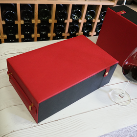 从心定制轻奢皮盒 红酒礼盒包装 | 真大牌品质