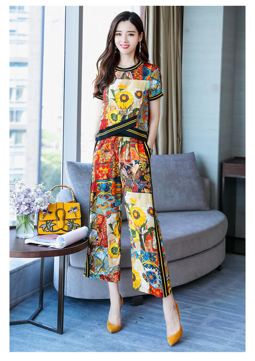 CQ ymy1837-1 套装/2018年夏季舒适修身气质 商品图0