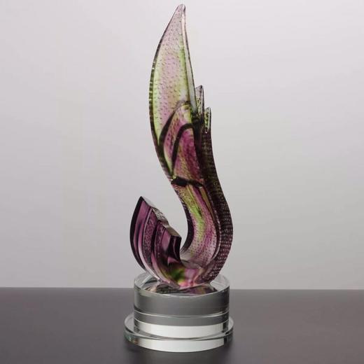 古法琉璃奖杯水晶定制纪念品舞蹈比赛奖杯奖品年会创意表彰用品 商品图1