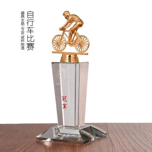 自行车比赛奖杯 环湖直行车比赛纪念品 体育比赛奖品金属奖杯定制 商品图0
