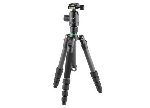 狼族优选丨 碳维5节25管承重15KG可拆独脚架便携三脚架（K-1255C+R-1云台套装） 商品图0