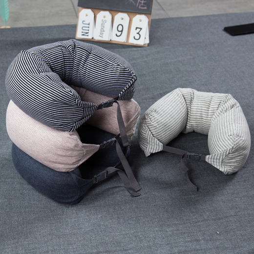 【粒子U枕】U型枕头旅行飞机脖子护颈枕旅游便携多功能颈椎午睡靠枕 商品图8