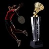 高档羽毛球比赛奖杯定制创意运动会水晶杯定做制作体育颁奖刻字 商品缩略图0