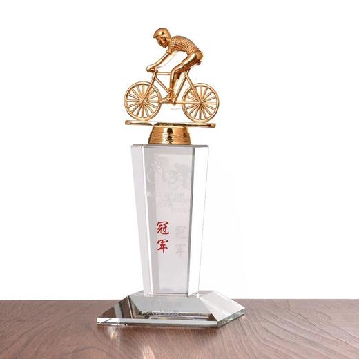 自行车比赛奖杯 环湖直行车比赛纪念品 体育比赛奖品金属奖杯定制 商品图1