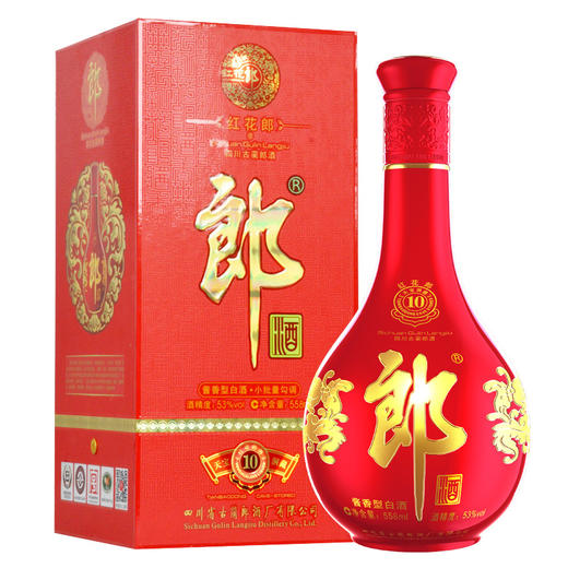 红花郎（红十）酱香型白酒 500ml 53%vol 商品图2