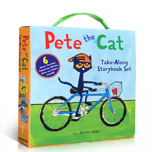 英文原版绘本 皮特猫6本套装Pete the Cat Take-Along Storybook Set 6 groovy storybbok Adventures 儿童启蒙英语阅读图画故事书 商品图0