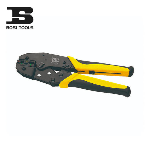 波斯 棘轮式端子压接钳 适用绝缘端子接线 0.5-6mm² BS432111 商品图0