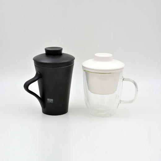 黑陶/玻璃双层简饮杯，随手泡好茶 商品图0