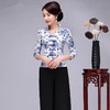 时尚民族风，改良修身七分袖大码旗袍两件套HH-17712 商品缩略图1
