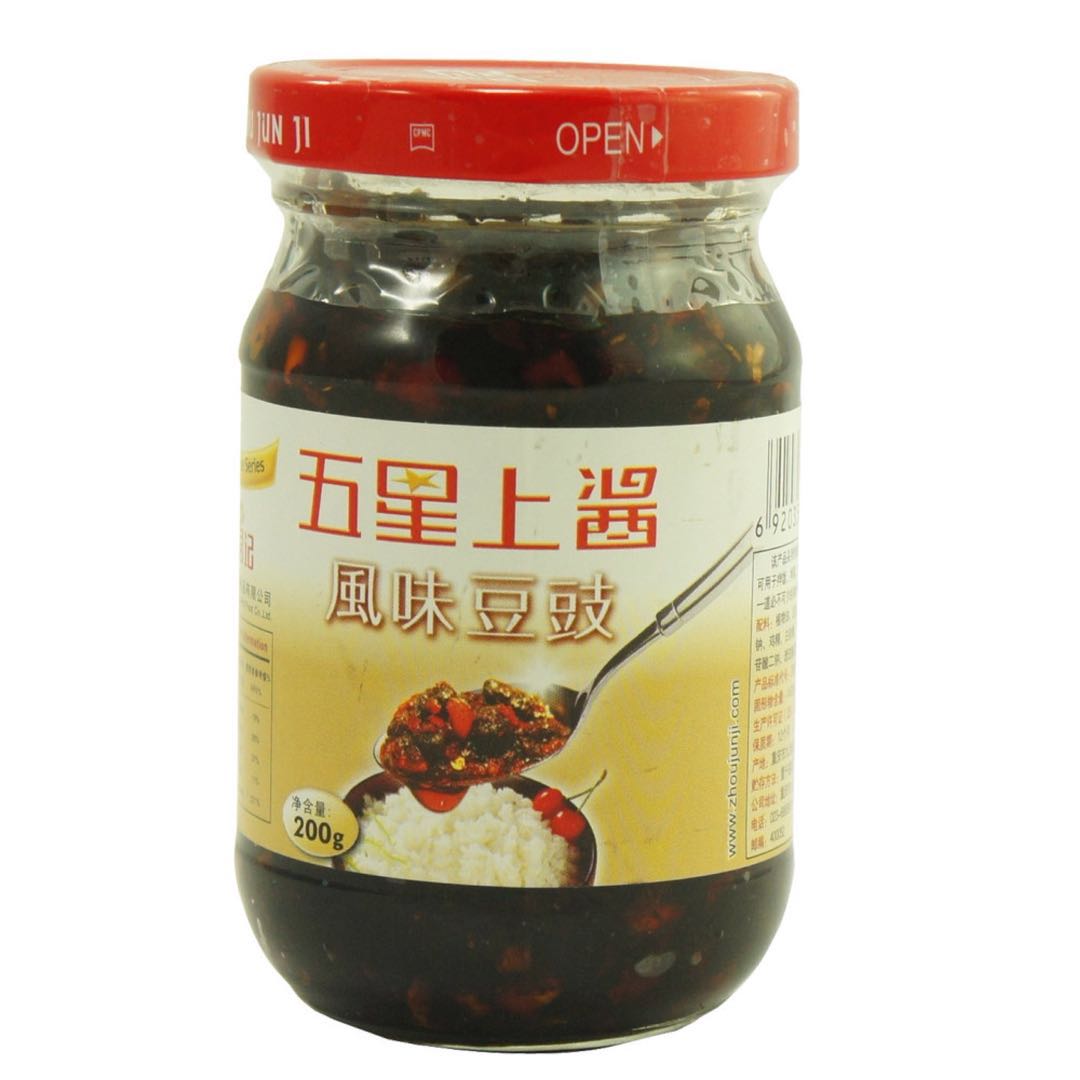 五星上酱 风味豆豉200g