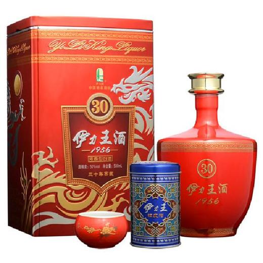 【整箱】伊力王 三十年窖藏(红瓶) 50%vol 500ml*6瓶 同城免邮