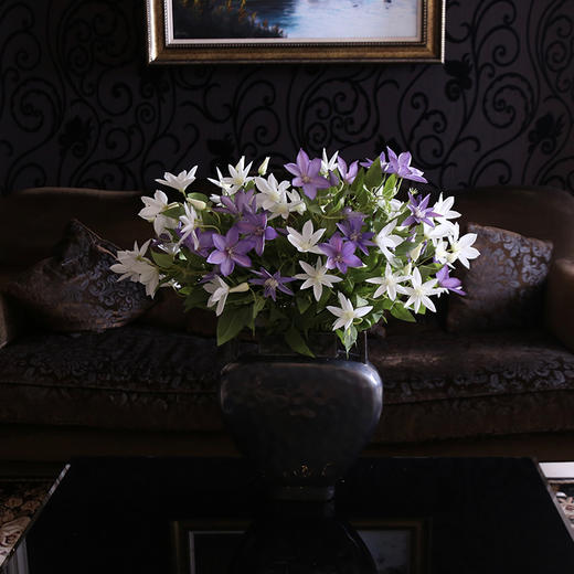 原野古典风中式爱丽丝套装 铁线莲花仿真花假花装饰摆件 商品图2