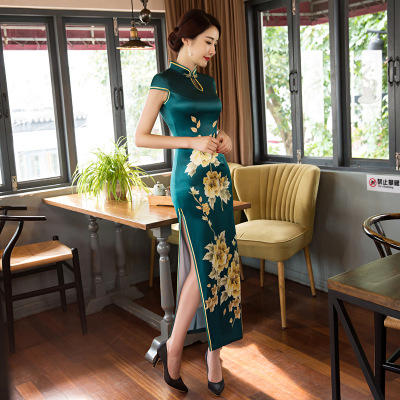 ML 1718   滴水领旗袍气质复古 商品图1