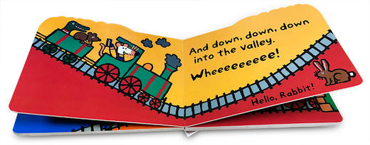 英文原版 小鼠波波系列 Maisy's Train: A Maisy Shaped Board Book 交通工具造型绘本 低幼儿童启蒙纸板书 撕不烂 2-3-4-5岁 商品图3
