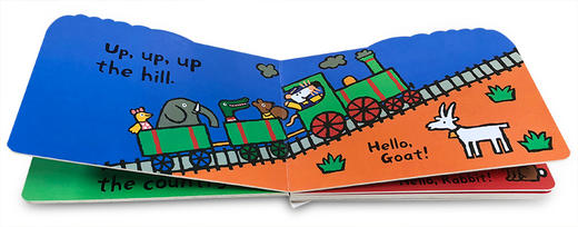 英文原版 小鼠波波系列 Maisy's Train: A Maisy Shaped Board Book 交通工具造型绘本 低幼儿童启蒙纸板书 撕不烂 2-3-4-5岁 商品图2