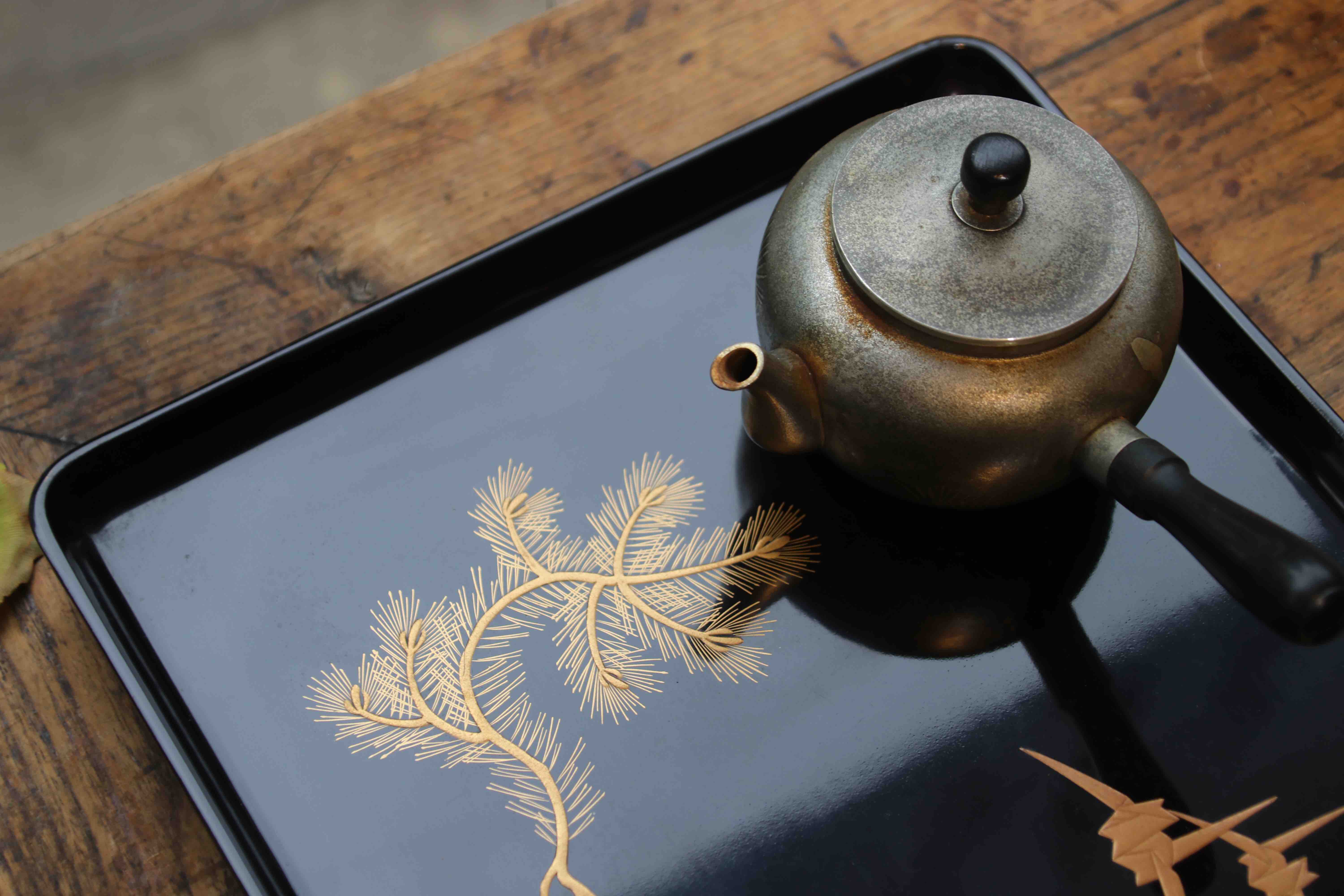 弘益手造:新品日本美物漆器——老木胎茶盘