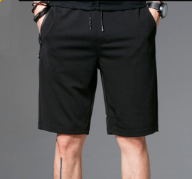 竹纤维运动夏季五分裤黑色